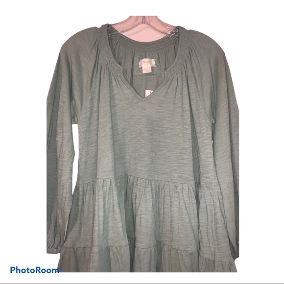 ❌SOLD❌ Anthropologie Isola Tiered Babydoll Top - Picture 4 of 9